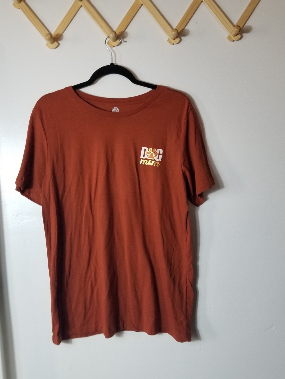 POSITIVI TEES WOMEN'S DOG MOM SHORT SLEEVE TEE SIZE XL